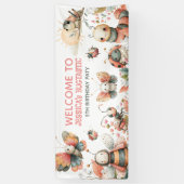 Cute Insects BUGTASTIC Kids' Birthday Welcome  横断幕 (縦)