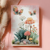 Cute Insects Bugtastic Pink Girl Kids Birthday 招待状