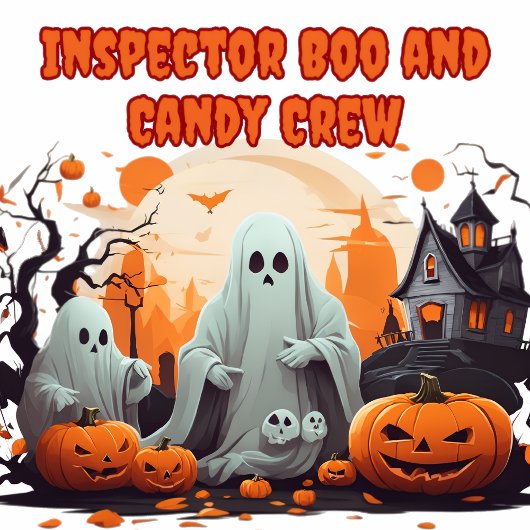  Cute Inspector Boo and Candy Crew トートバッグ