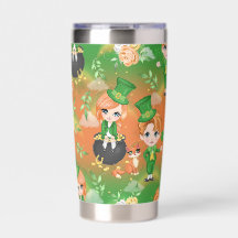 CUTE IRISH GIRL AND BOY WITH ADORABLE ORANGE CAT