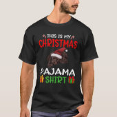 Cute Irish Water Spaniel Dog This is my Christmas  Tシャツ (正面)