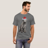 Cute Irish Wolfhound Dog Lover Funny Christmas Tシャツ (正面フル)