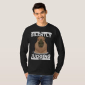 Cute Ironic Rodent Capybara Witty Animal  Lifetsyl Tシャツ (正面フル)