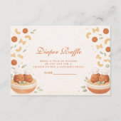 Cute Italian Little Meatball Diapper Raffle エンクロージャーカード (正面)