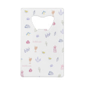 Cute Italian Minimalist Birthday クレジットカード栓抜き (裏面)