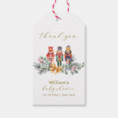 Cute It's Cold Outside Nutcracker Baby Shower  ギフトタグ (正面)