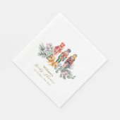 Cute It's Cold Outside Nutcracker Baby Shower スタンダードランチョンナプキン (角)