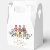 Cute It's Cold Outside Nutcracker Baby Shower フェイバーボックス (見開き)