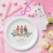 Cute It's Cold Outside Nutcracker Baby Shower ペーパープレート (パーティー)