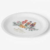 Cute It's Cold Outside Nutcracker Baby Shower ペーパープレート (アングル)