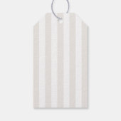 Cute Ivory Coquette Bow Baby Shower ギフトタグ (裏面)