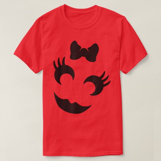 Cute Jack O' Lantern Pumpkin Wink Face Funny Hallo Tシャツ (デザイン正面)