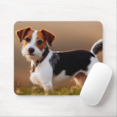 Cute Jack Russel Terrier Dog Photograph マウスパッド (マウス)