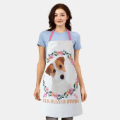 Cute Jack Russell Terrier - Jack Russell Mama エプロン (着用した状態)