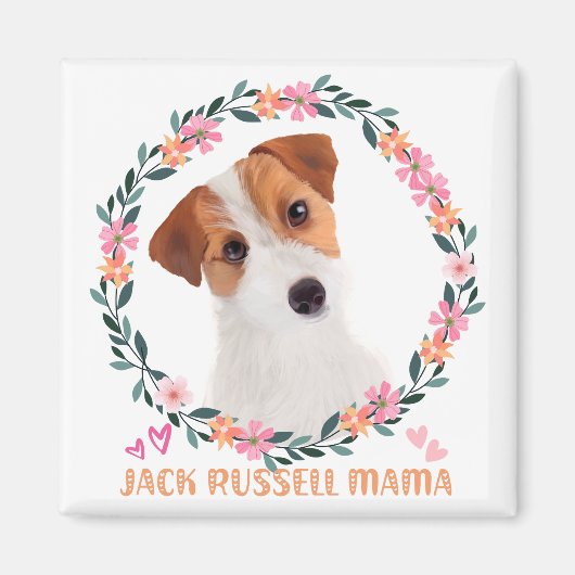 Cute Jack Russell Terrier - Jack Russell Mama マグネット (正面)