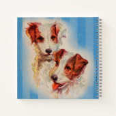 CUTE Jack Russell terriers print ノートブック (裏面)