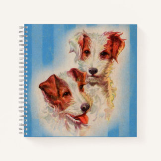 CUTE Jack Russell terriers print ノートブック