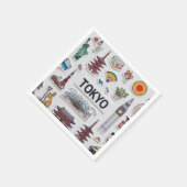 Cute Japan Icons: Sticker Pack Adventure スタンダードカクテルナプキン (角)