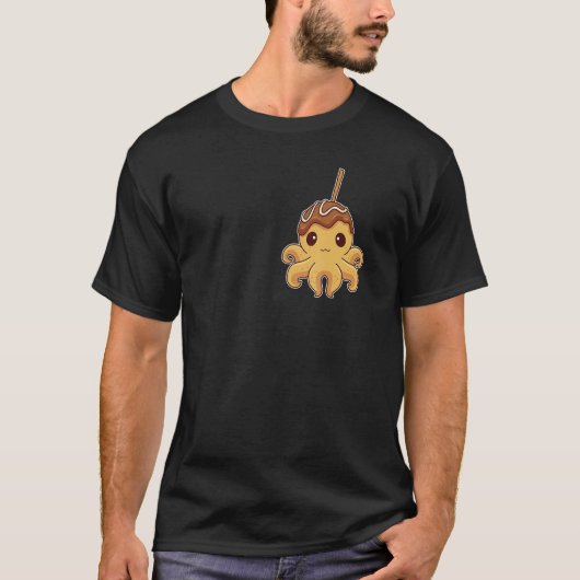 Cute Japanese Octopus Takoyaki Tシャツ (正面)