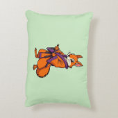 Cute Japanese Samurai Squirrel アクセントクッション (裏面(縦))