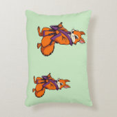 Cute Japanese Samurai Squirrel アクセントクッション (正面(垂直))