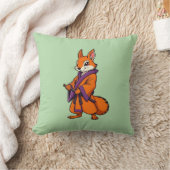 Cute Japanese Samurai Squirrel クッション (ブランケット)