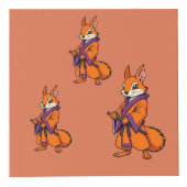 Cute Japanese Samurai Squirrel フォトキューブ (右)