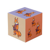 Cute Japanese Samurai Squirrel フォトキューブ (正面アングル)