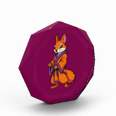 Cute Japanese Samurai Squirrel フォトブロック (左)