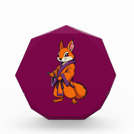 Cute Japanese Samurai Squirrel フォトブロック