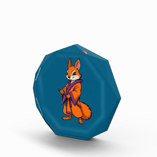 Cute Japanese Samurai Squirrel フォトブロック (右)