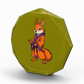 Cute Japanese Samurai Squirrel フォトブロック (右)