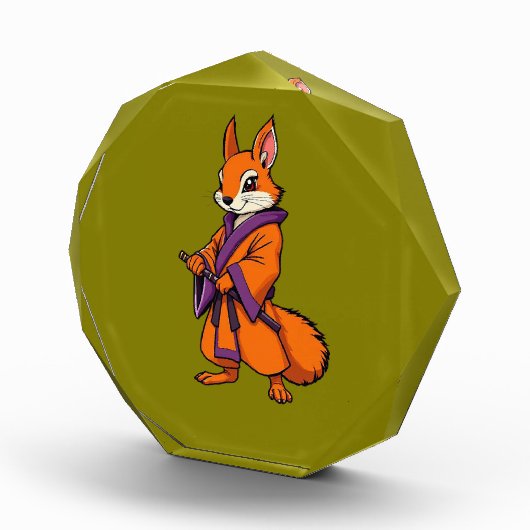Cute Japanese Samurai Squirrel フォトブロック (右)