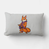 Cute Japanese Samurai Squirrel ランバークッション (正面)
