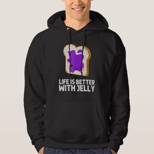 Cute Jelly For Men Women Matching Fruit Spread San パーカ (正面)