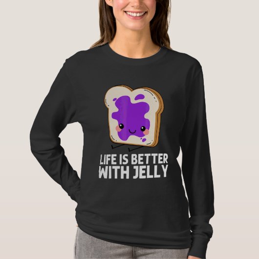 Cute Jelly For Men Women Matching Fruit Spread San Tシャツ (正面)