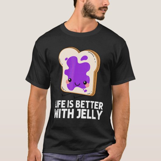 Cute Jelly For Men Women Matching Fruit Spread San Tシャツ (正面)