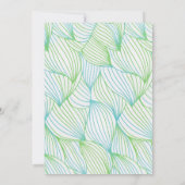 Cute Jellyfish Under the Sea Kids Birthday 招待状 (裏面)