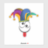 Cute Jester Sticker – Fun Medieval Fool for Laptop シール (シート)