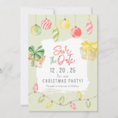 Cute Jingle & Mingle Green Christmas Party セーブザデート (正面)