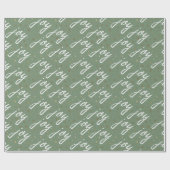 Cute Joy Greeting Christmas Paper ラッピングペーパー (フラット)