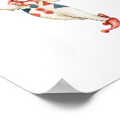 Cute Juggling Circus Clown Carnival Nursery ポスター (角)