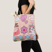 Cute Jumbo Tote Bag – Carry Your Style Everywhere! トートバッグ (クローズアップ)