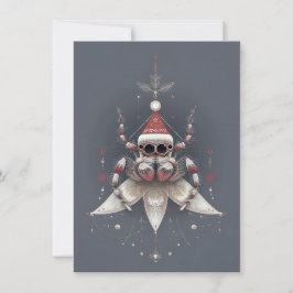 Cute Jumping Spider Christmas Cards シーズンカード