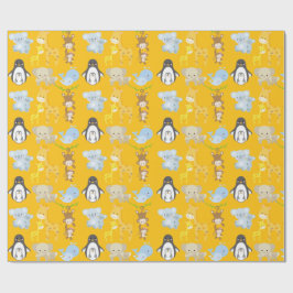 Cute Jungle Animal Wrapping Paper – Animals ラッピングペーパー
