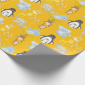 Cute Jungle Animal Wrapping Paper – Animals ラッピングペーパー (角)
