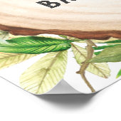 Cute Jungle Animals Birthday Baby Shower Welcome  ポスター (角)