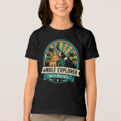 Cute Jungle Explorer Safari Lion Wild Kids' Shirt トライブレンドＴシャツ (正面)