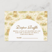 Cute Jungle Safari Diapper Raffle エンクロージャーカード (正面)