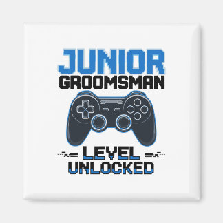 Cute Junior Groomsman Level Unlocked Wedding Party マグネット